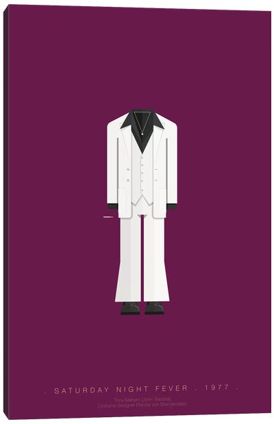 Saturday Night Fever Canvas Art Print - Famous Hollywood Costumes