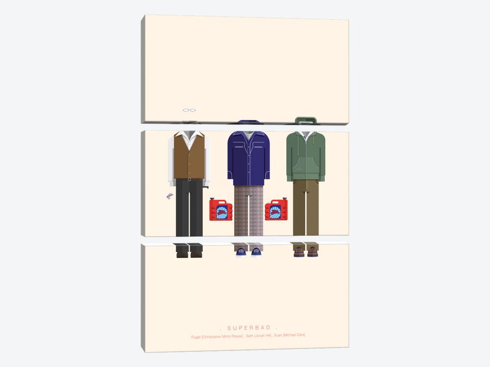 Superbad by Fred Birchal 3-piece Art Print