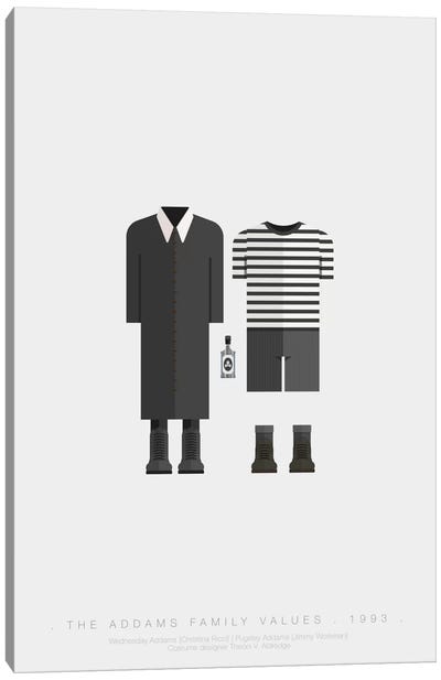 The Addams Family Canvas Art Print - Comedy Minimalist Movie Posters