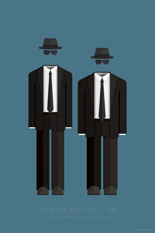 The Blues Brothers by Fred Birchal wall art