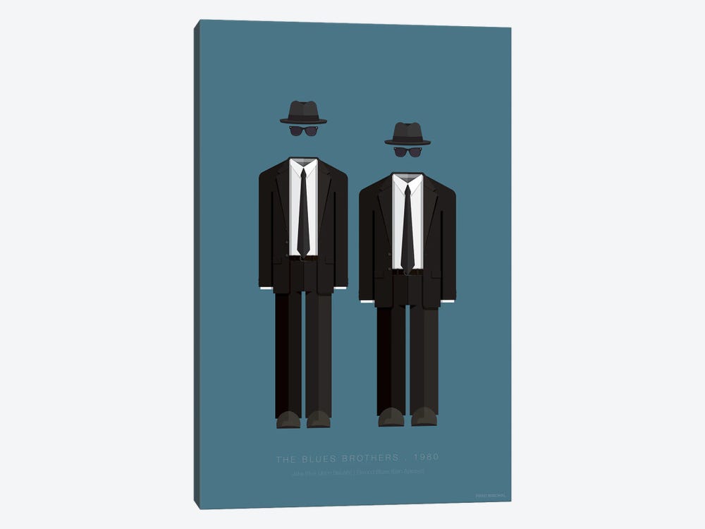 The Blues Brothers by Fred Birchal 1-piece Canvas Art Print