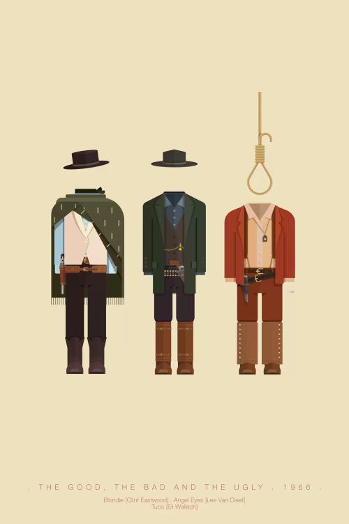 The Good, The Bad And The Ugly by Fred Birchal wall art