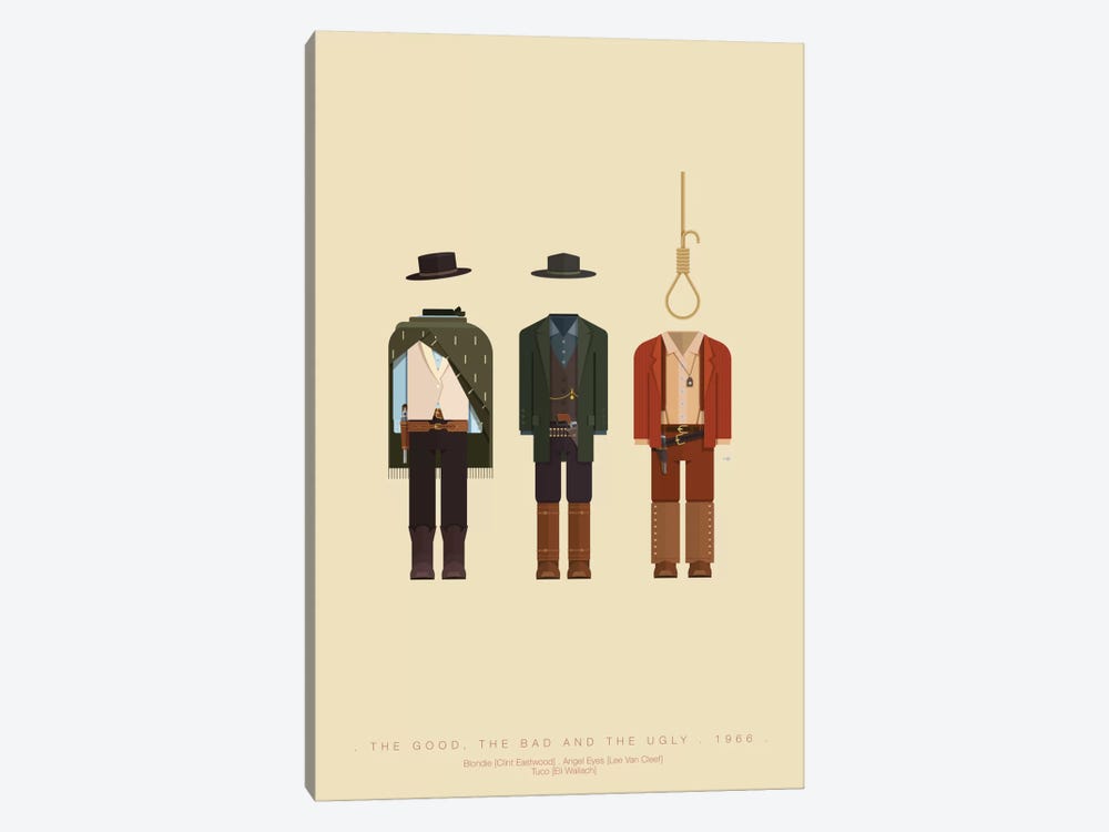 The Good, The Bad And The Ugly by Fred Birchal 1-piece Canvas Art