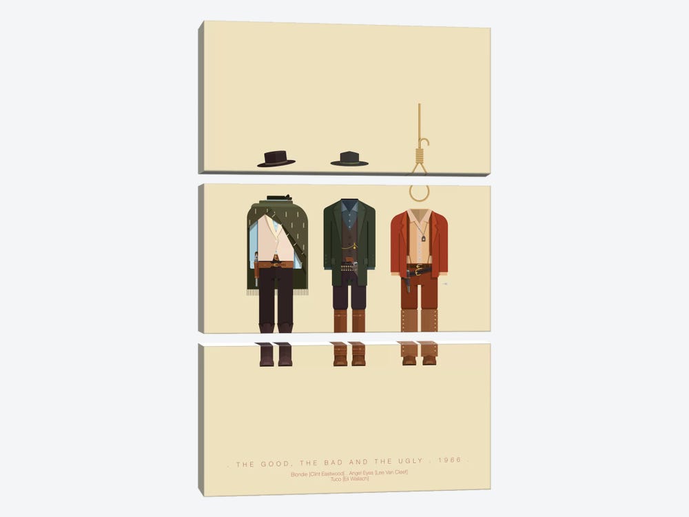 The Good, The Bad And The Ugly 3-piece Canvas Wall Art