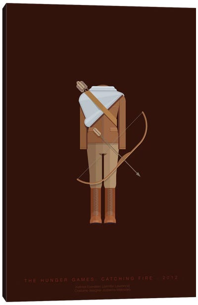 The Hunger Games Canvas Art Print - Action & Adventure Minimalist Movie Posters