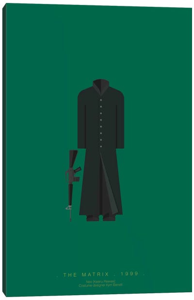 The Matrix I Canvas Art Print - Science Fiction Minimalist Movie Posters