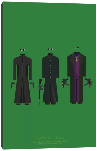 The Matrix II Canvas Art Print - Science Fiction Minimalist Movie Posters