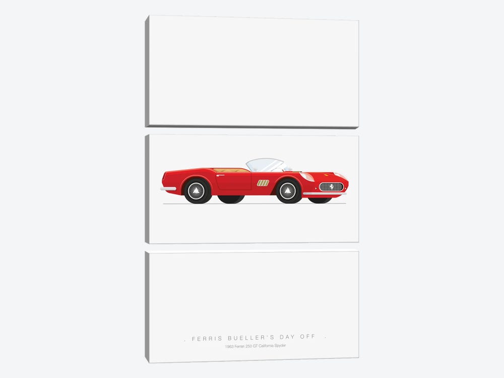 Ferris Bueller's Day Off by Fred Birchal 3-piece Canvas Print