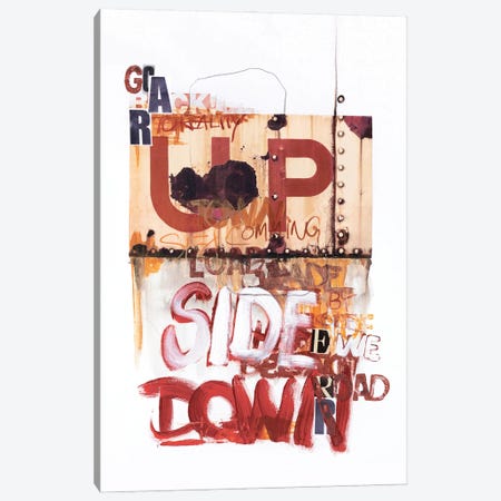 Up Side Down I Canvas Print #FBK149} by Design Fabrikken Canvas Wall Art