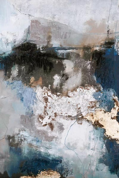 Gold Abstract Art: Waterfall by Design Fabrikken