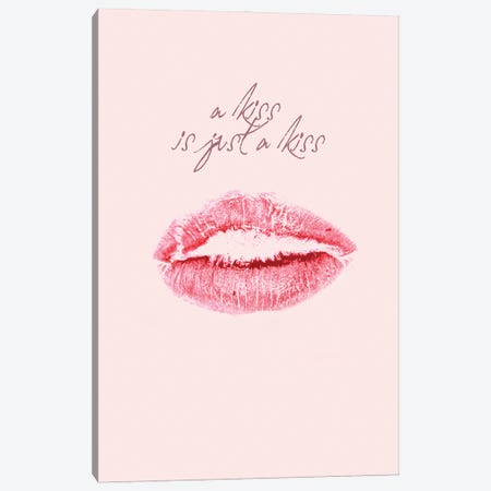 A Kiss Is Just a Kiss Canvas Print #FBK158} by Design Fabrikken Canvas Art Print