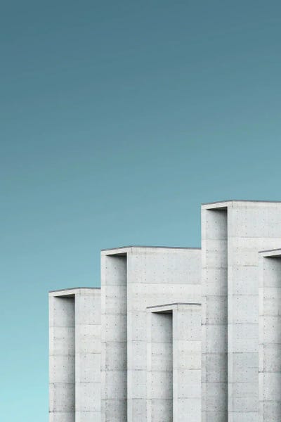 Architecture II by Design Fabrikken framed canvas print