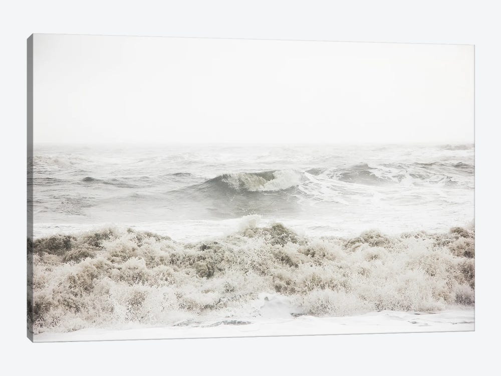 Breaking Waves by Design Fabrikken 1-piece Canvas Art Print