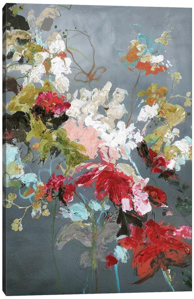 Abstract Floral II Canvas Art Print - Design Fabrikken