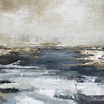 Blue Bay by Design Fabrikken framed canvas print