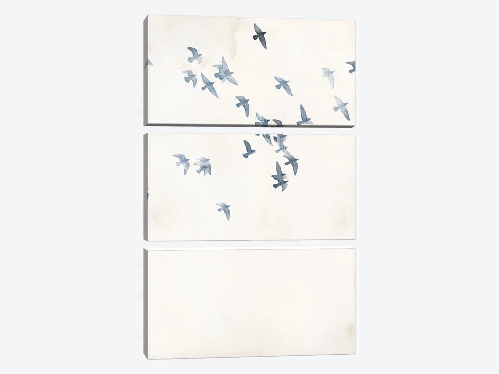 Pigeons Sky by Design Fabrikken 3-piece Canvas Artwork
