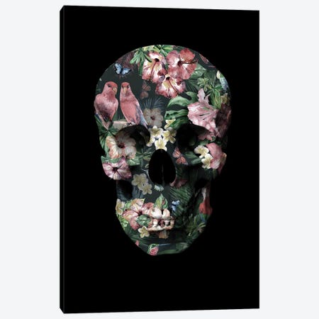 Tropic Skull Canvas Print #FBK457} by Design Fabrikken Canvas Print