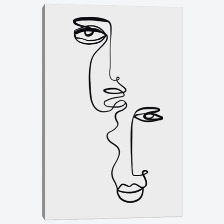 Faces II Canvas Print #FBK491} by Design Fabrikken Canvas Art