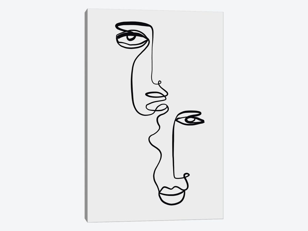 Faces II by Design Fabrikken 1-piece Canvas Art