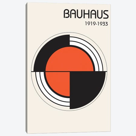 Bauhaus I Canvas Print #FBK509} by Design Fabrikken Canvas Wall Art