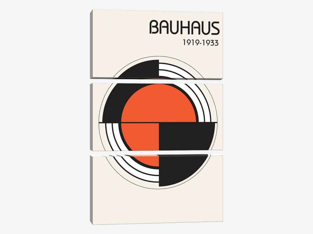 Bauhaus I by Design Fabrikken 3-piece Canvas Artwork