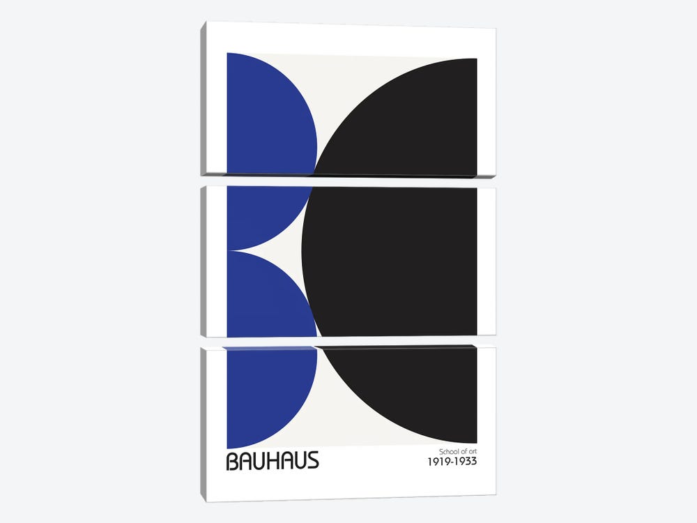 Bauhaus III by Design Fabrikken 3-piece Canvas Art Print