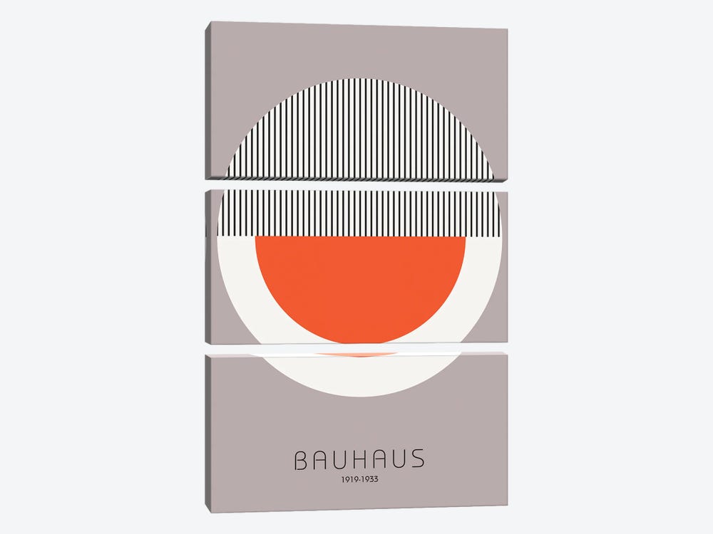 Bauhaus IX by Design Fabrikken 3-piece Canvas Print