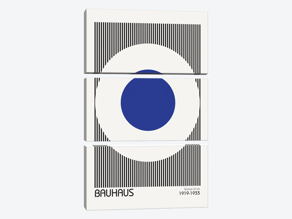 Bauhaus V by Design Fabrikken 3-piece Canvas Wall Art