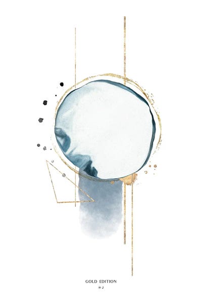 Gold Edition II by Design Fabrikken framed canvas print