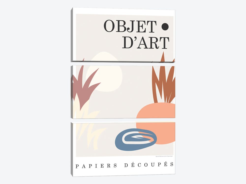 Objet VI by Design Fabrikken 3-piece Canvas Art Print
