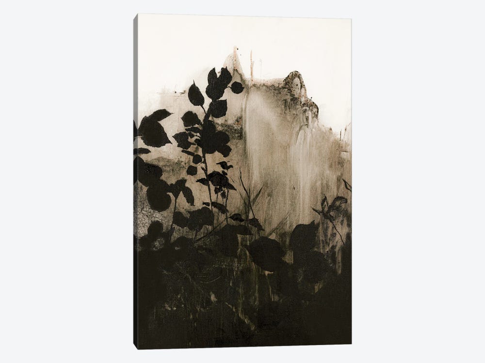 Silhouette Leaves II by Design Fabrikken 1-piece Canvas Art Print