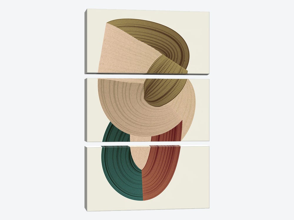 Fibers I by Design Fabrikken 3-piece Canvas Print