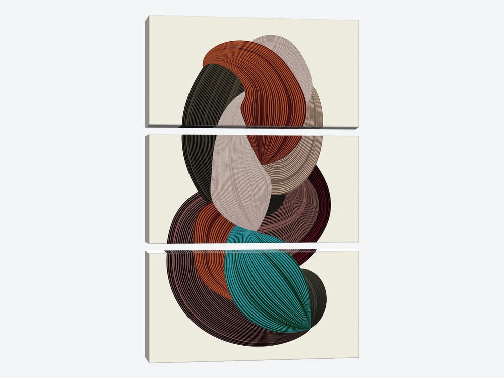 Fibers III by Design Fabrikken 3-piece Canvas Print