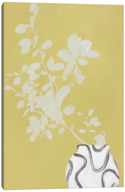 Vanilla Yellow Canvas Art Print