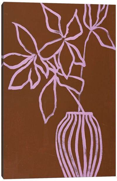 Lilac Umber Canvas Art Print - Dopamine Decor