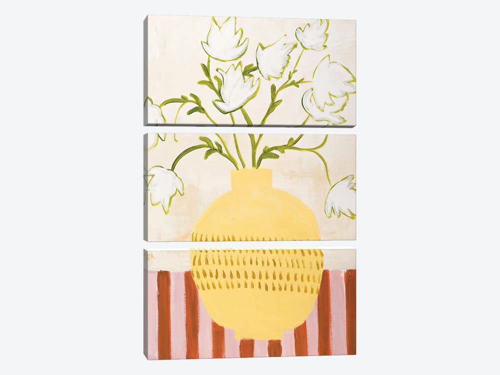Yellow Vase by Design Fabrikken 3-piece Art Print