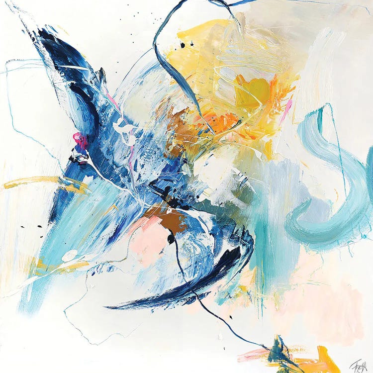 Confidential Blue by Design Fabrikken wall art