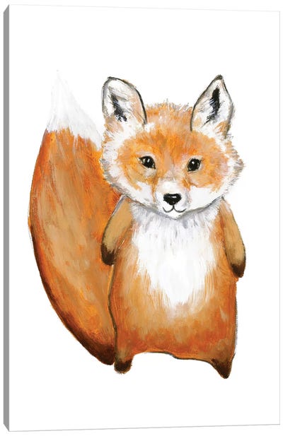 Little Fox Canvas Art Print - Design Fabrikken
