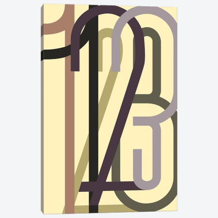 Numbers I Canvas Print #FBK91} by Design Fabrikken Canvas Artwork
