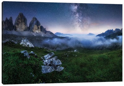 Foggy Dreamscape Canvas Art Print - Hyperreal Landscape Photography