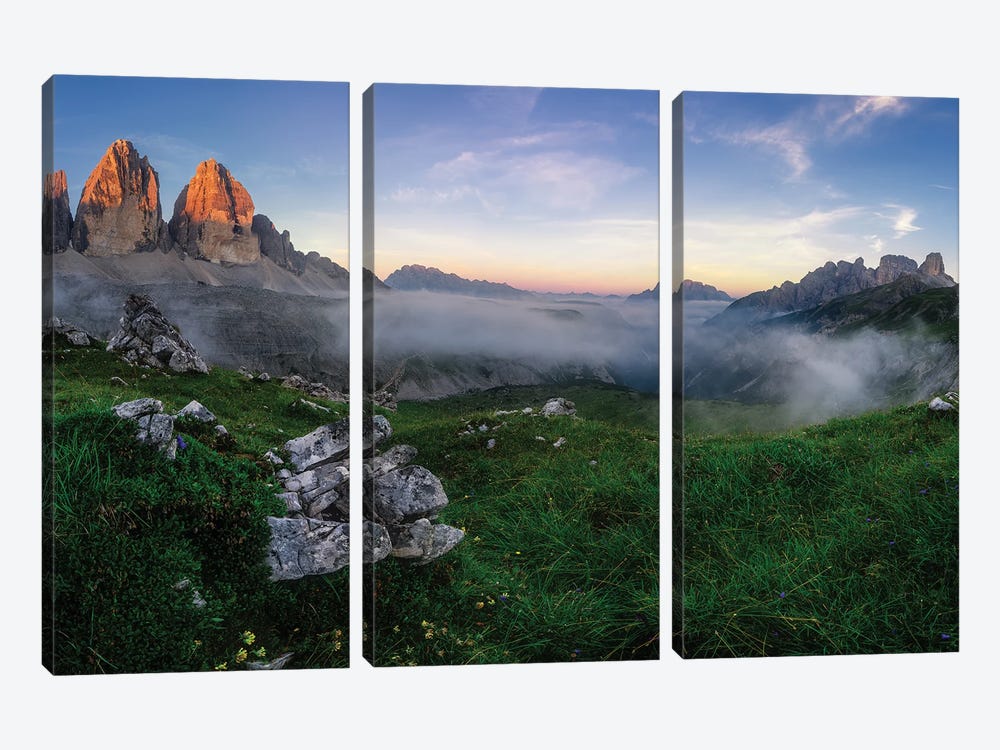 Red Rocks by Fabio Antenore 3-piece Canvas Print
