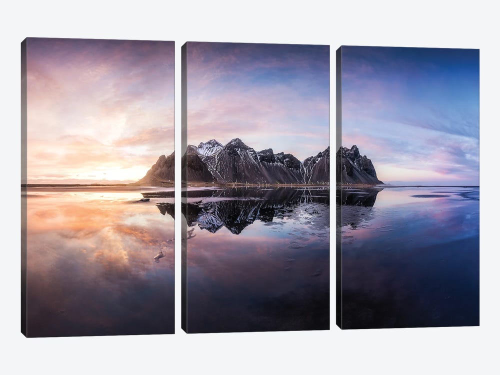 The Center Of Heaven by Fabio Antenore 3-piece Canvas Wall Art