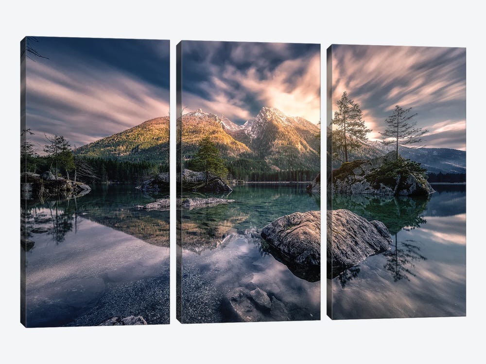 Close To Sunset by Fabio Antenore 3-piece Canvas Wall Art