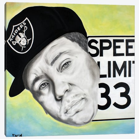 Speed Limit 33-DJ Yella Canvas Print #FCA10} by Facin Art Canvas Print