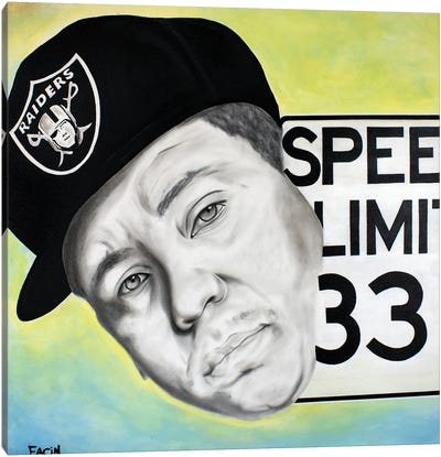 Speed Limit 33-DJ Yella Canvas Art Print - Facin Art