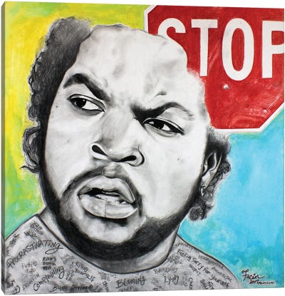 Stop-Ice Cube Canvas Art Print - Facin Art