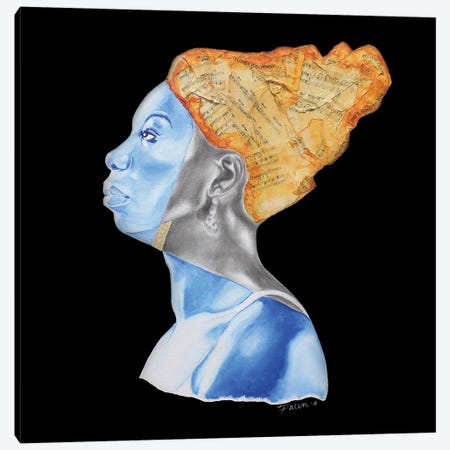 A Blues For Nina Canvas Print #FCA1} by Facin Art Canvas Print