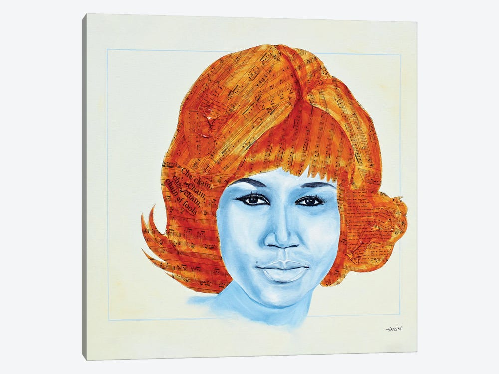 Aretha Franklin by Facin Art 1-piece Canvas Wall Art