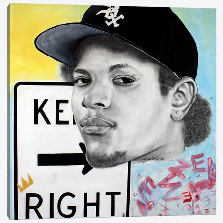 Keep Wright-Eazy E Canvas Print #FCA5} by Facin Art Canvas Artwork