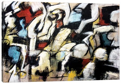 Dispetto (Homage to de Kooning) Canvas Art Print - Abstract Expressionism Art